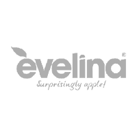 Logo von Evelina, die Äpfel unterstützt.